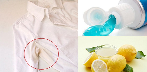 Có nhiều cách để loại bỏ vết bẩn trên áo trắng.