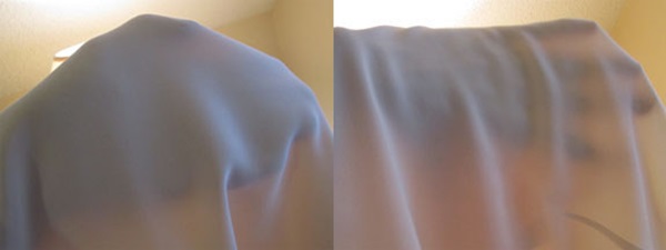 Việc soi trước ánh sáng sẽ giúp bạn xác định được loại vải may quần áo đó là dày hay mỏng