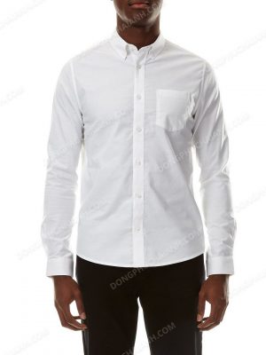 Mẫu áo sơ mi trắng đồng phục công sở nam