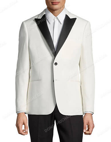 Mẫu đồng phục áo vest công sở nam màu trắng
