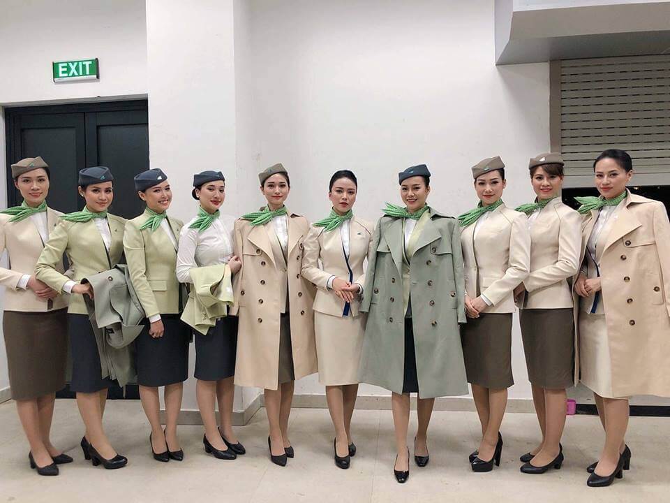 Mẫu đồng phục tiếp viên hàng không Bamboo Airways