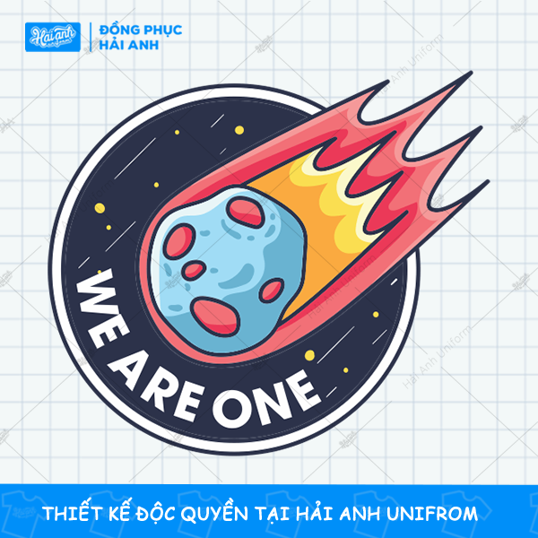 Mẫu Hình In Áo Lớp Vũ Trụ Phi Hành Gia We Are One nhiệt huyết