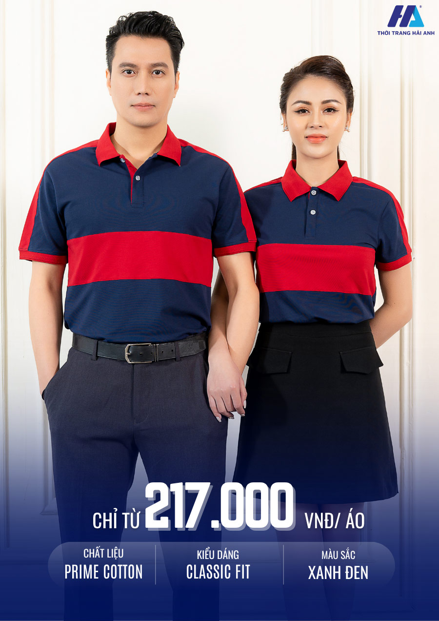 Khám phá nét độc đáo trong thiết kế đồng phục La Victoire màu đỏ phối xanh than