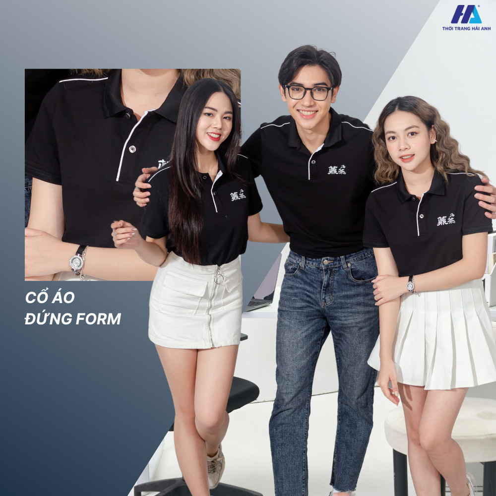 Form áo polo lịch sự và trẻ trung mang đến sự thoải mái tối đa khi mặc