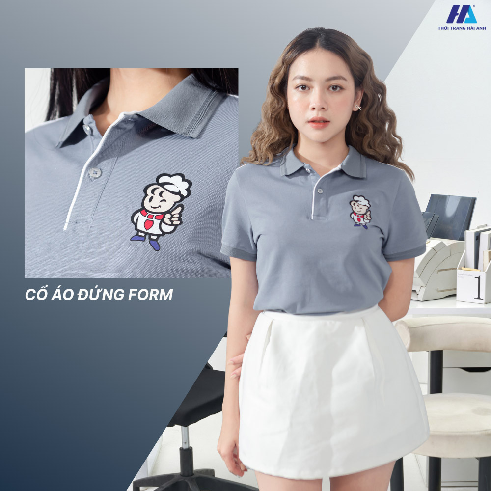 Form áo polo cổ bẻ tôn lên phong cách chuyên nghiệp và lịch sự