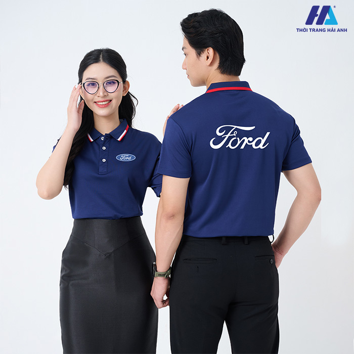 Mẫu áo đồng phục vải Dry Cool thanh lịch và sang trọng