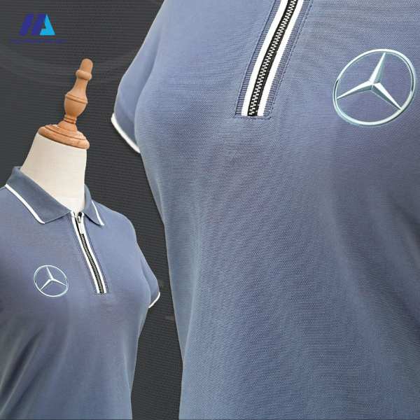 áo polo xám đồng phục Mercedes