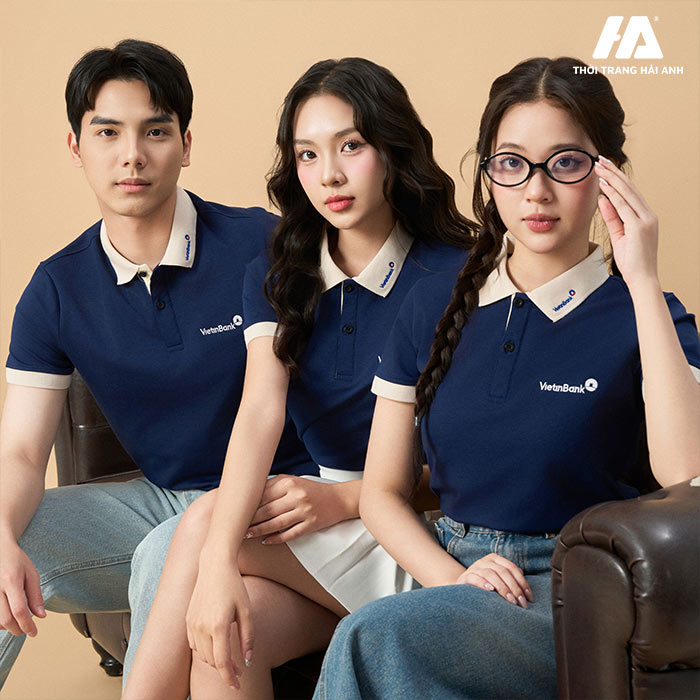 Áo đồng phục màu xanh dương mang phong cách trẻ trung và thanh lịch