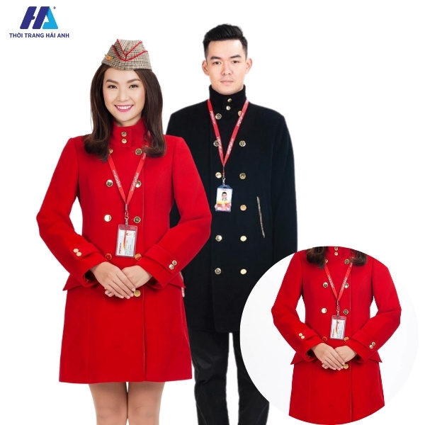 Áo khoác dạ đồng phục Vietjet