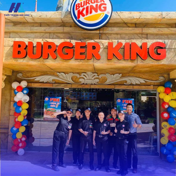 áo sơ mi quản lý tại burger king