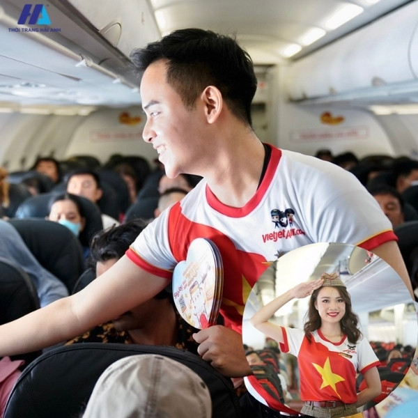 áo thun đồng phục Vietjet