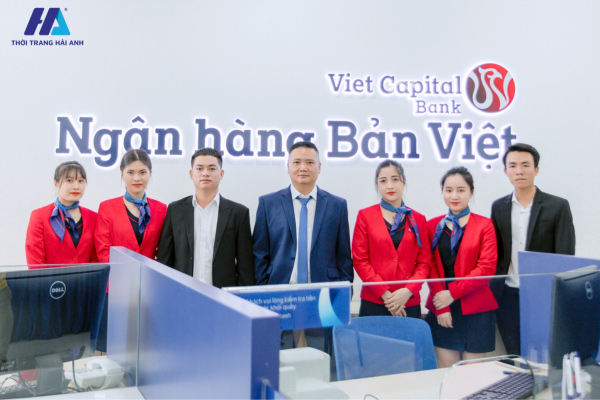 Mẫu áo đồng phục vest Bản Việt Bank ấn tượng