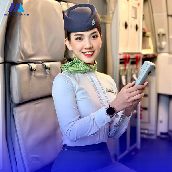 Nữ tiếp viên Bamboo Airways khoác lên mình bộ đồng phục thanh lịch, trẻ trung 