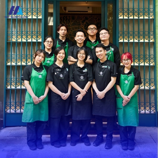 May đồng phục Starbucks tại thời trang Hải Anh 