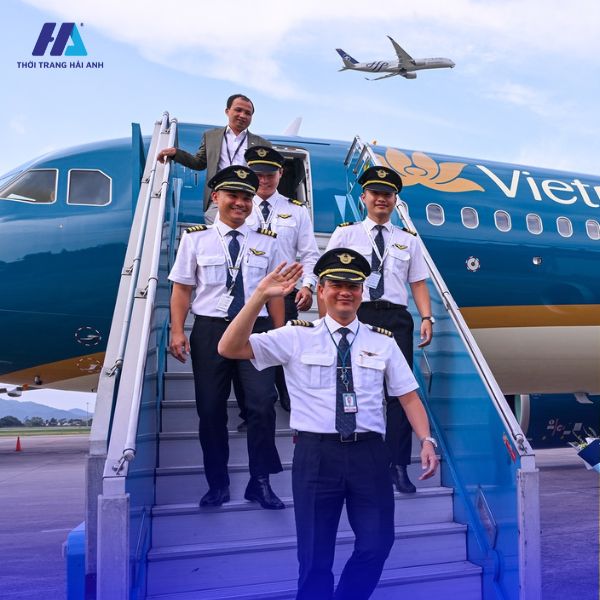 Đồng phục phi công Vietnam Airlines chuyên nghiệp, uy tín