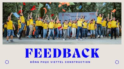 feedbank đồng phục viettel construction