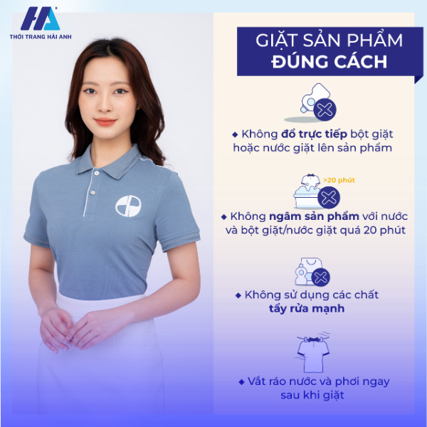 Giặt áo đồng phục công ty đúng cách sẽ giúp áo đồng phục công ty giữ được độ mới