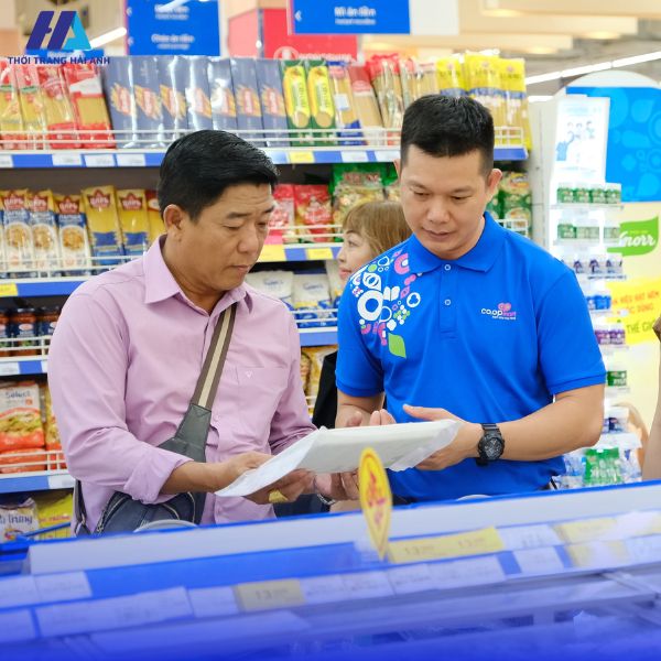 mẫu áo đồng phục nhân viên coopmart