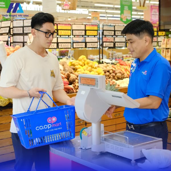 mẫu áo polo đồng phục nhân viên coopmart