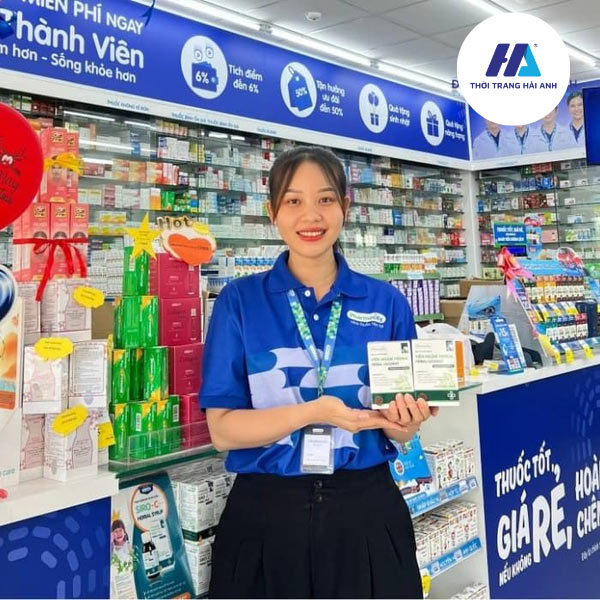 áo polo đồng phục Pharmacity