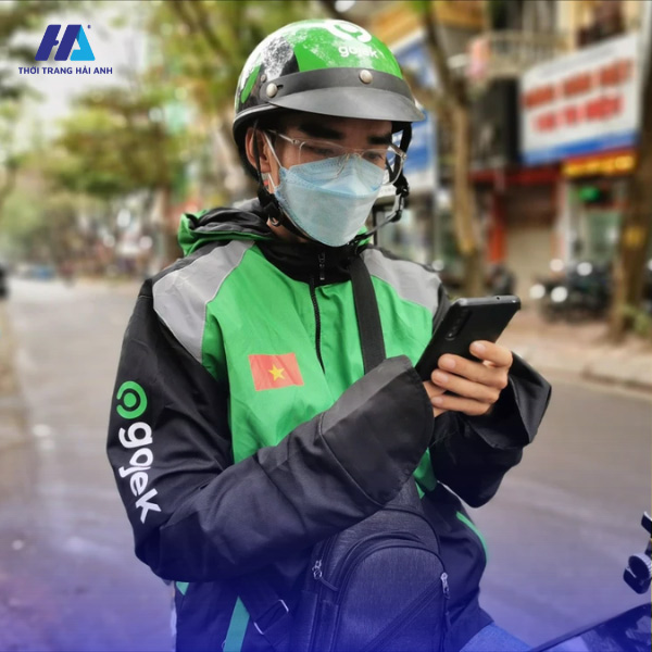 Áo khoác gió Gojek thiết kế hiện đại, đa năng