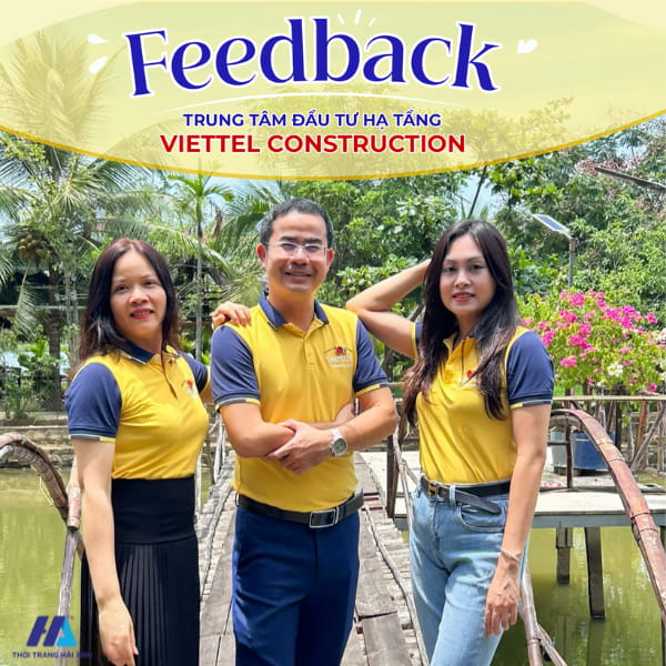 thiết kế đồng phục viettel construction