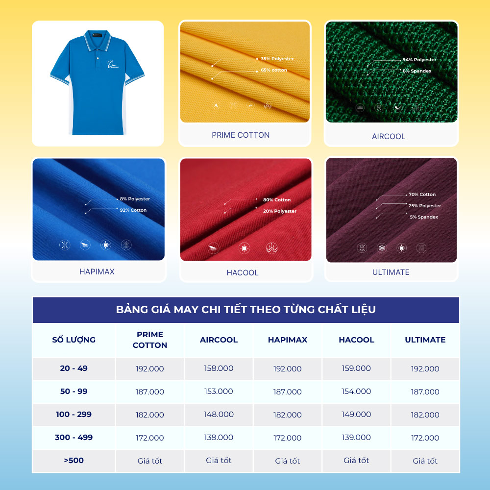 Giá may đồng phục áo polo tại Hải rất phải chăng và hợp lý