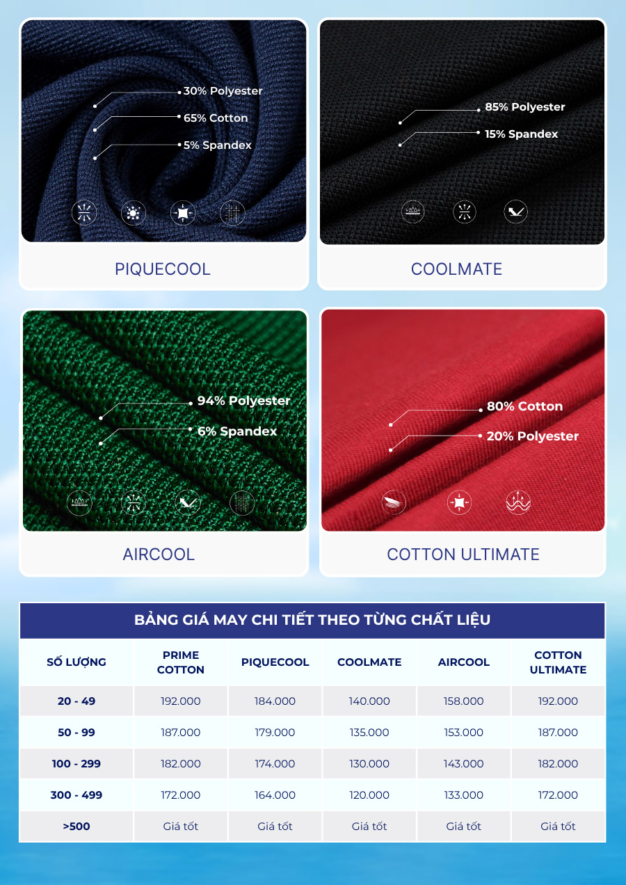 Áo đồng phục công ty FastUni có mức giá phải chăng và hợp lý