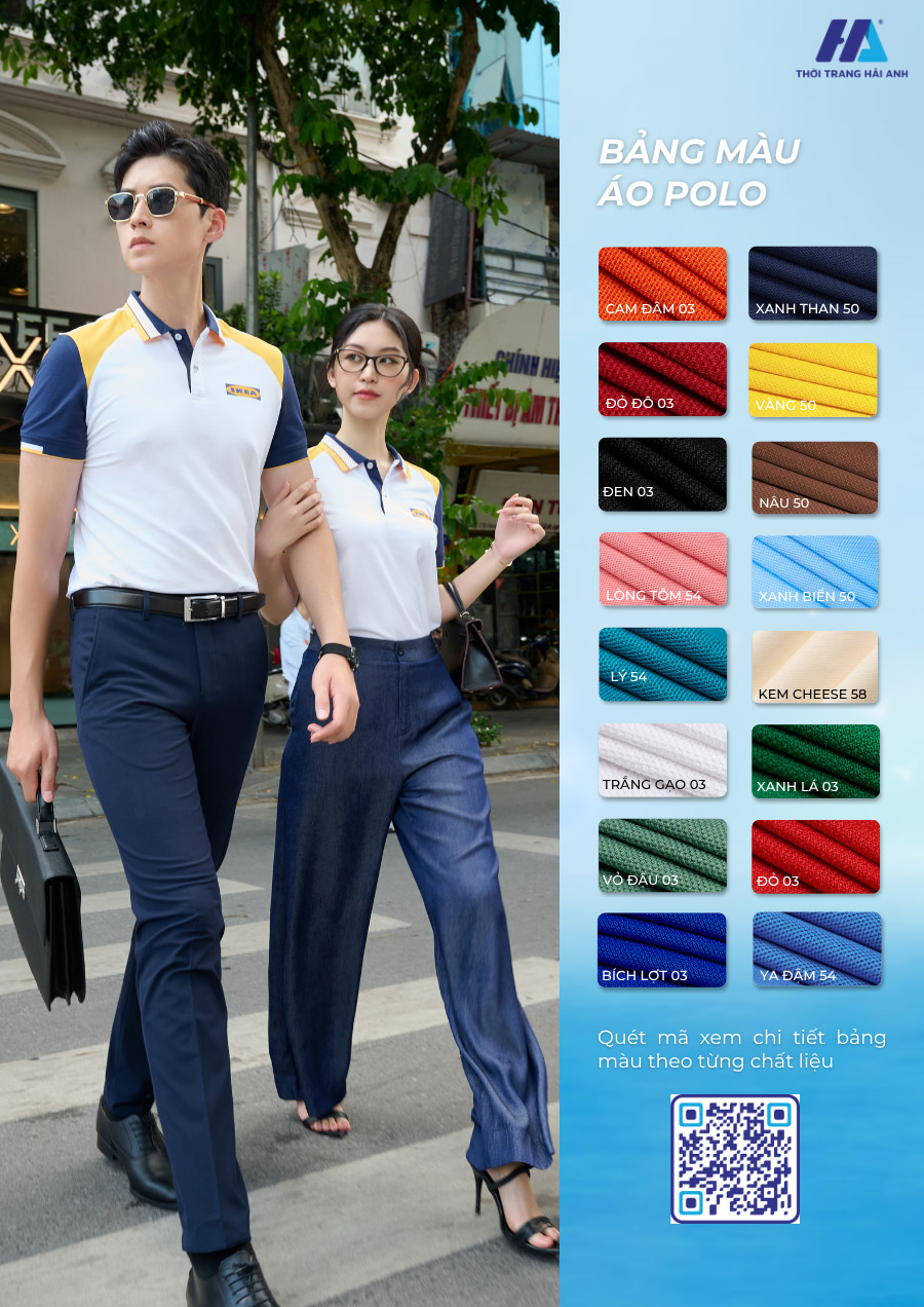 Gam màu trắng tinh tế phối với màu xanh navy và vàng