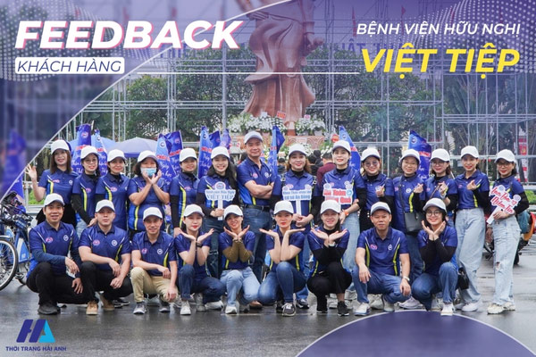 Cán bộ nhân viên bệnh viện Việt Tiệp đánh giá cao chất lượng của sản phẩm đồng phục của thời trang Hải Anh 