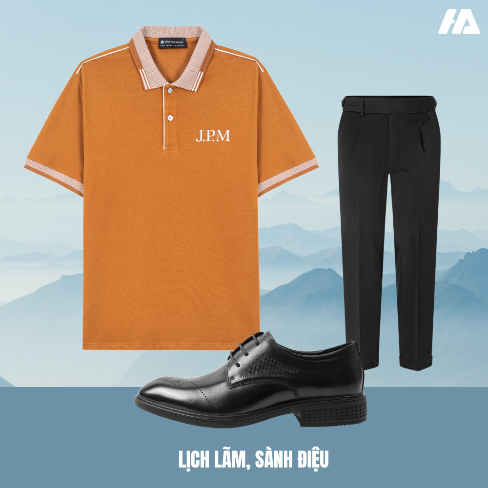 Phối đồ đơn giản nhưng thanh lịch cùng áo thun đồng phục màu nâu đất