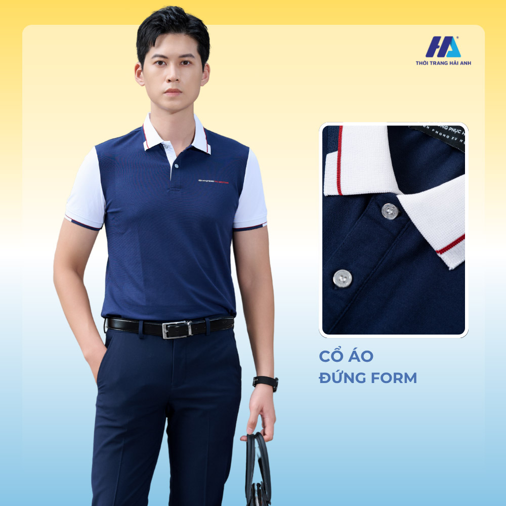 Thiết kế áo polo đồng phục thoải mái và tôn dáng