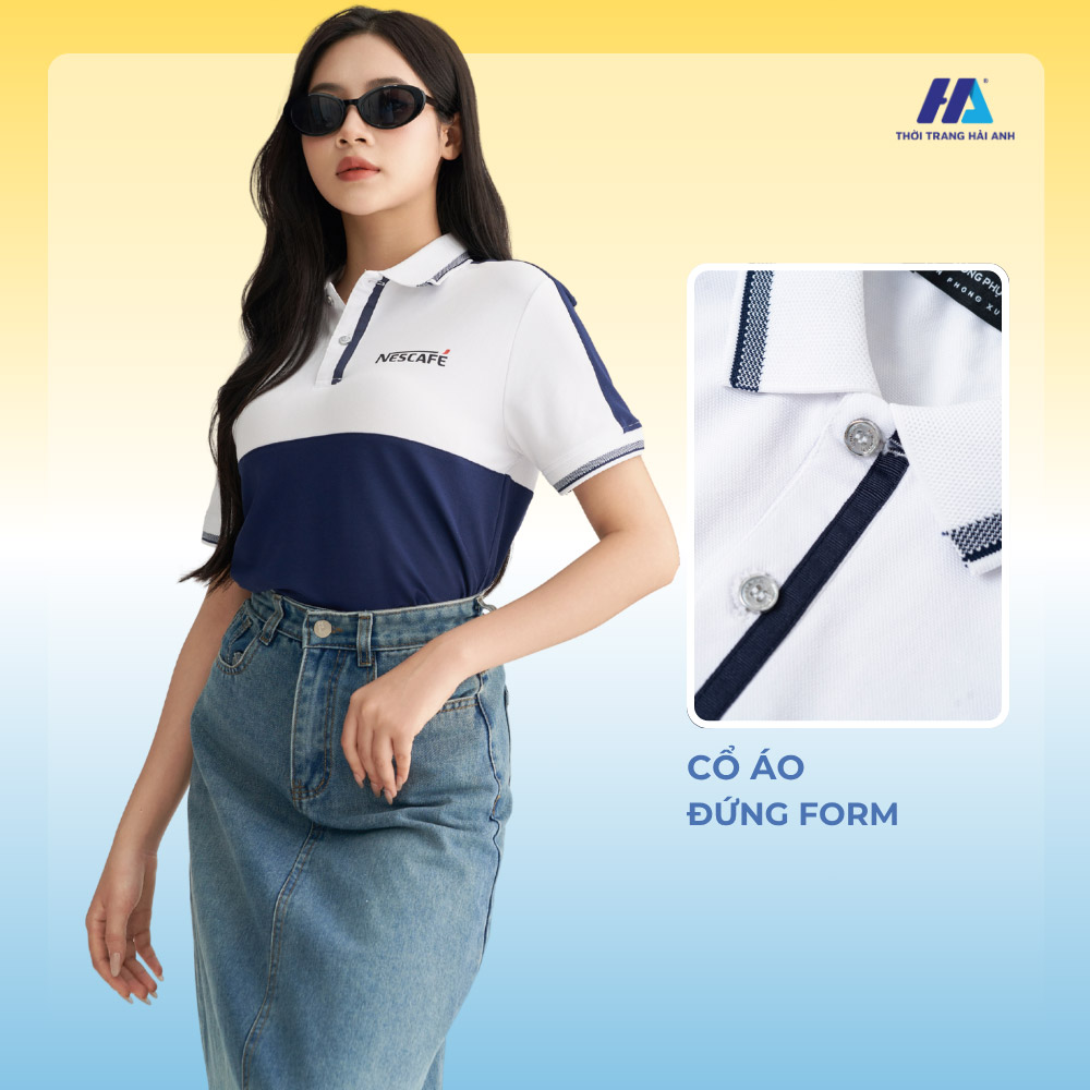 Áo đồng phục polo FatsUni mang đến hình ảnh chỉn chu và thanh lịch cho người mặc