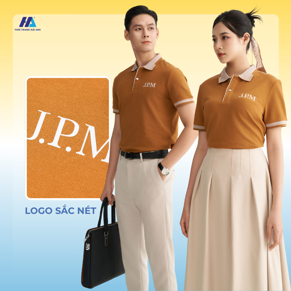 Hình in logo trên áo đồng phục giúp tăng tính nhận diện cho thương hiệu