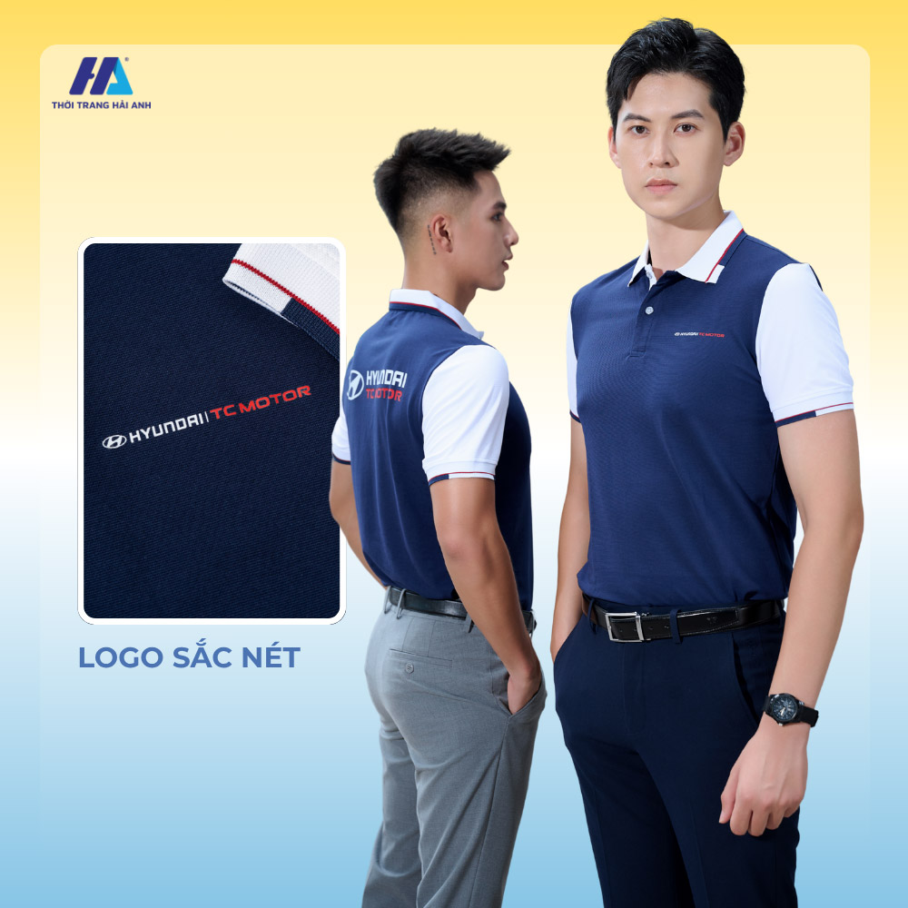 Hình in logo được đặt trước ngực áo nổi bật và thu hút