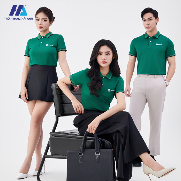 Tham khảo các mẫu áo đồng phục màu xanh lá cây đẹp nhất