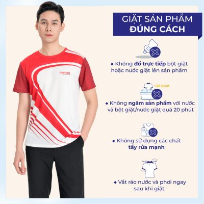 Những chú ý khi bảo quản áo thun đồng phục cổ tròn màu đỏ đô