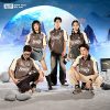 Áo Lớp Polo Oversize Unite Màu Xám Chì