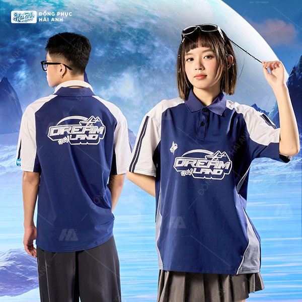 “Lên đồ” siêu chất với áo lớp polo oversize xanh đen