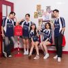 áo phông lớp oversize cheerful màu xanh đen