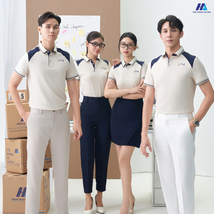 Làm thế nào để phối áo polo đồng phục công ty vừa thoải mái vừa thời trang