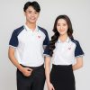 áo phông đồng phục công ty raglan xanh than
