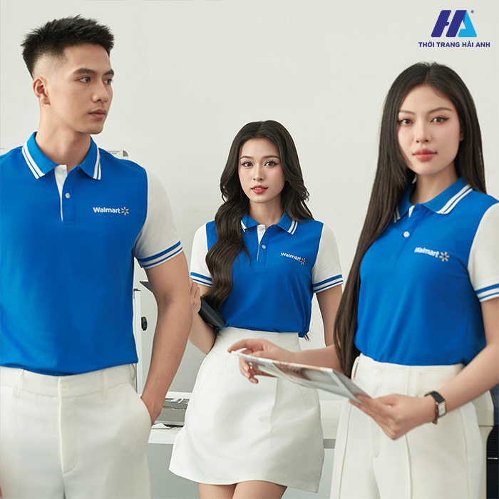 Mẫu áo polo phối màu, bo dệt nổi bật và bắt mắt