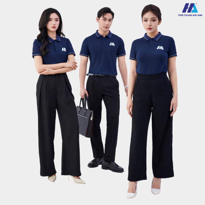 Tham khảo một số cách phối đồ với áo thun đồng phục màu than