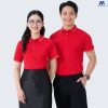 áo thun đồng phục công ty màu đỏ đô