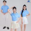 áo thun đồng phục công ty màu xanh biển