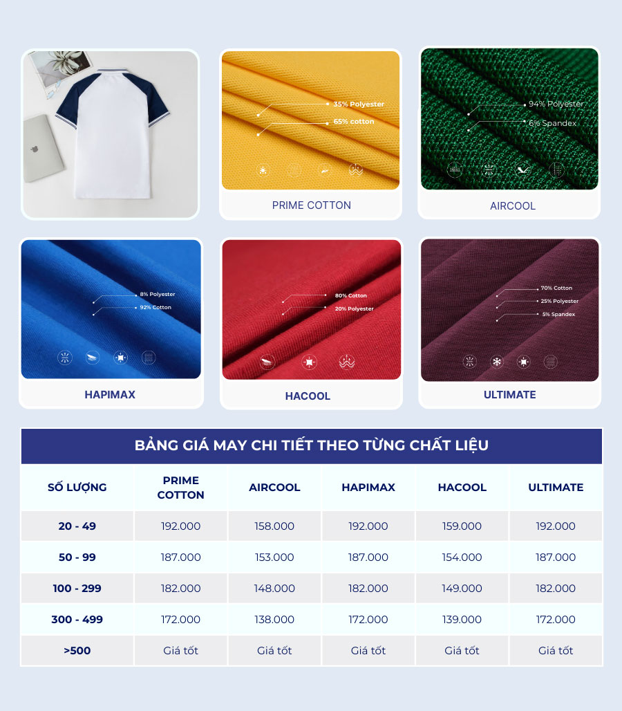 Giá may áo phông đồng phục raglan xanh than tại Thời Trang Hải Anh tham khảo