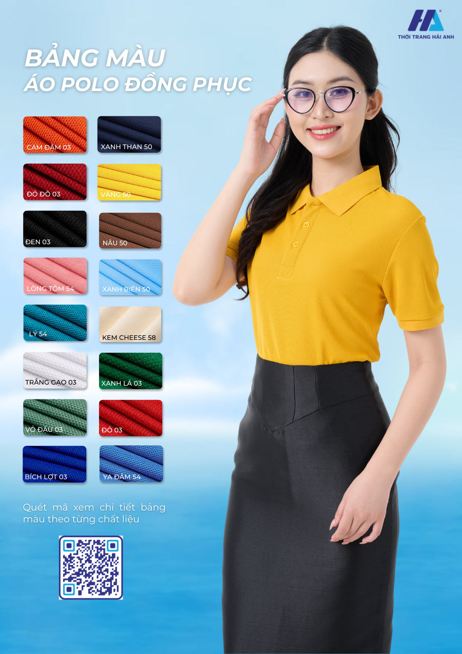 Áo thun công ty màu vàng nghệ mang đến sự tươi sáng và năng động