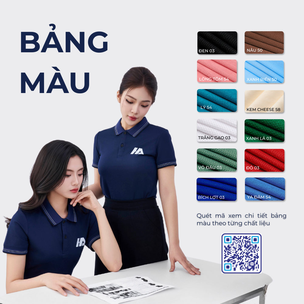 Các phiên bản màu khác của mẫu áo thun đồng phục công ty
