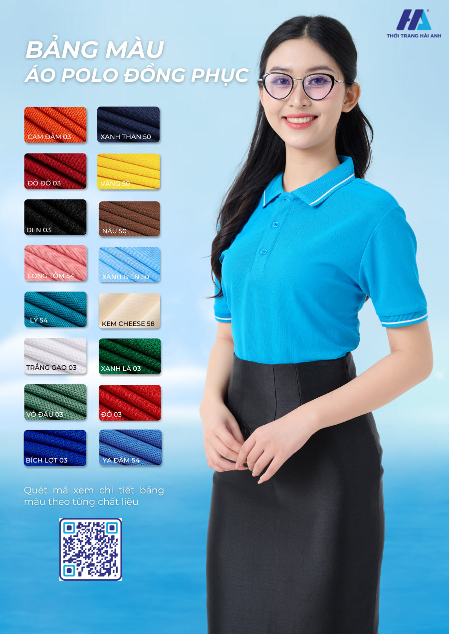 Màu sắc đồng phục trẻ trung, hiện đại